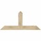 Ekena Millwork Portland Rough Sawn Timber Gable Bracket, Douglas Fir, 60"W x 27"H x 4"D x 6"F, 11/12 Pitch GBW060X27X0406POR00RDF - alternate 1
